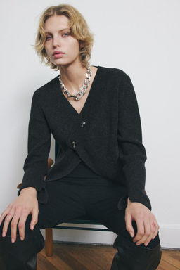 CUT-OUT WOOL JACKET - Zara фото 3