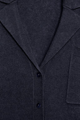 OVERSIZED EXTRA SOFT 100% WOOL POLO CARDIGAN - Zara фото 8