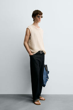 CROCHET TEXTURED T-SHIRT - Zara фото 4