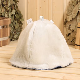 Шапка для бани из овчины, синий - Simaland фото 3