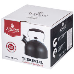 ЧАЙНИК AGNESS СО СВИСТКОМ 2,5 Л,НЖС ИНДУКЦИЯ фото 2