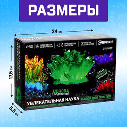 Набор для опытов Ночник с кристаллом - Эврики фото 2