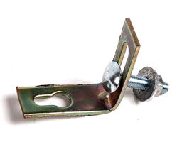 Подвеска мебельная угловая 45х45х15х2мм с крепежом (радужн.цинк)