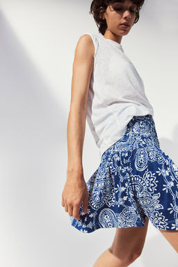 Falda con cintura nido de abeja - H&m фото 4