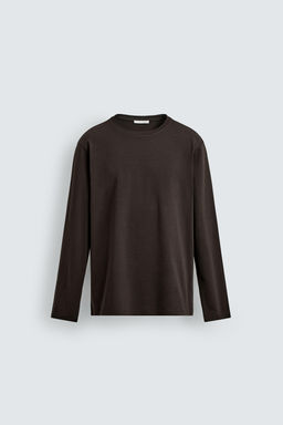 CAMISETA SLIM FIT B?SICA / Marr?n - Zara фото 6