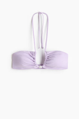 Top de bikini halter con relleno