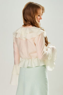 Блуза FITA 20811 экрю  фото 5