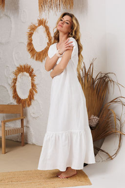 Платье AMORI 9914 молоко фото 2