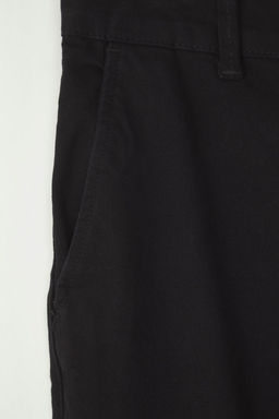 Siyah Slim Fit Basic Chino Esnek Gabardin Pantolon TMNSS25PL00018