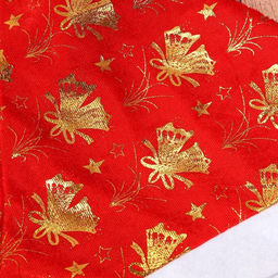 Колпак новогодний Колокольчики 40х27 см, красно-золотой - Зимнее волшебство фото 2