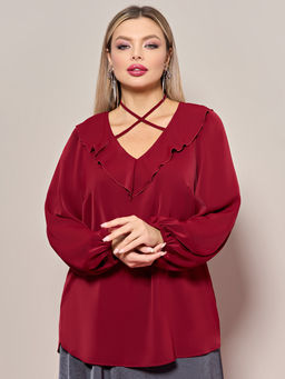 Блузка 0059-26 алый - Dora фото 157