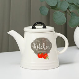 Заварочный чайник Доляна Гурман, 740 мл, доломит, белый