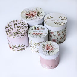 Набор круглых коробок 5 в 1 Успокоение  , 19.5 х 19.5 - 14 х 14 см - UPAK LAND фото 4