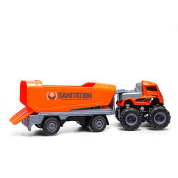 Машина "Мега прицеп" 1:43 в коробке