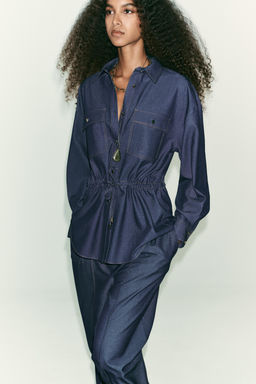 LONG SLEEVE SAFARI SHIRT - Zara фото 3