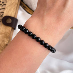 Браслет из Турмалина черного 22 см