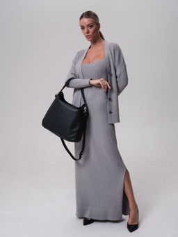 Сумка кожаная на плечо Azaro 30925 черный