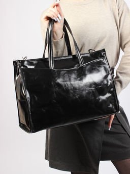 LACCOMA сумка Y2397-черный натуральная кожа полиэстер  фото 3