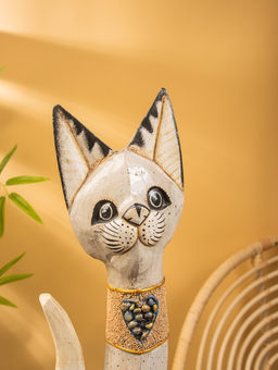 Сувенир «Кошка», 60×14×6 см, дерево, МИКС