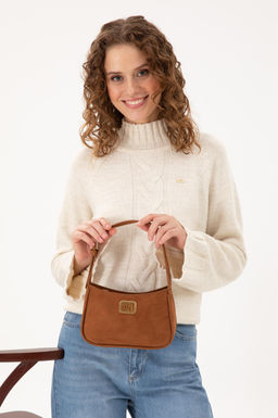 Женская светло-коричневая замшевая сумочка Неожиданная скидка в корзине