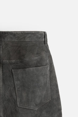 VINTAGE LEATHER TROUSERS - Zara фото 9