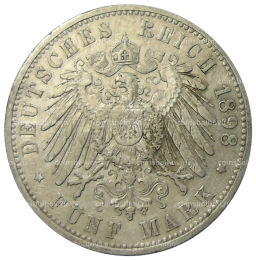 5 марок 1898 года A Германия (Пруссия)