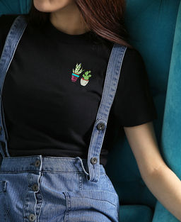 Набор для вышивания PANNA Живая картина JK-2208 Суккулент и кактус 3 х 6 см