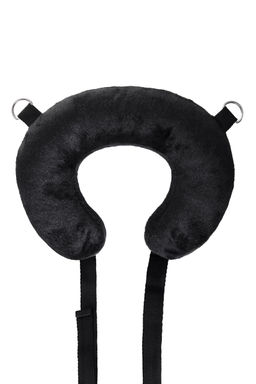 Стропа фиксирующая Anonymo #0701 с подушкой, велюр, черная, 127 см - Toyfa фото 6