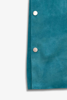 LIMITED EDITION SUEDE LEATHER KAFTAN DRESS - Zara фото 7