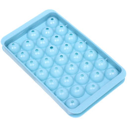 Цена за 5 шт. Форма для льда пластиковая "Шарики" 18*10*2см, цвета микс