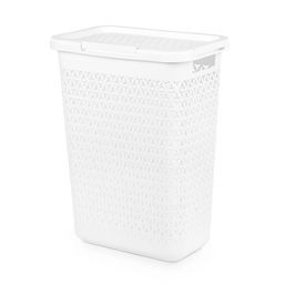 Корзина д/белья Элемент 30л узкая (белый) М9083 - Альтернатива фото 2