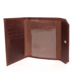 Обложка для паспорта Croco-П-402 (5 карм) натуральная кожа коричневый тем пулл-ап (219) 236525  фото 3