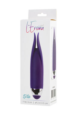 Вибростимулятор LEROINA by TOYFA Flo, силикон, фиолетовый, 18,5 см