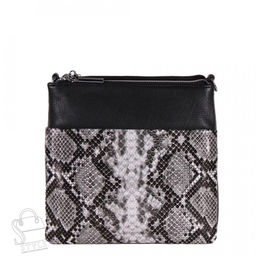 Сумка женская кожаная 9875-4-6 black gray Polina&Eiterou в Новосибирске  фото 3