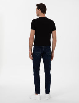 Koyu Mavi Slim Fit Jean Pantolon - Cacharel фото 4