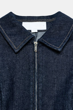 VESTIDO DENIM TRF  CREMALLERA / ?ndigo oscuro - Zara фото 9