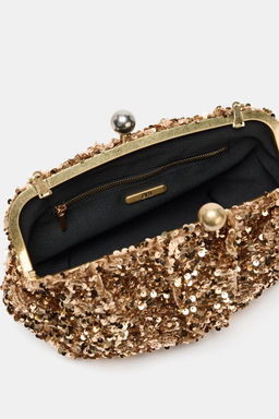 SEQUIN CLUTCH BAG - Zara фото 5
