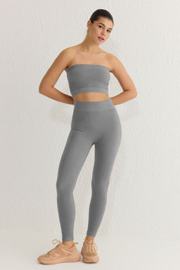 TRENDYOLMILLA Siyah Seamless/Dikissiz Tam Boy Orme Spor Tayt TWOAW20TA0071  фото 34