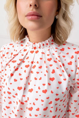 Блузка ТБ-987 сердечки - Angelika фото 3
