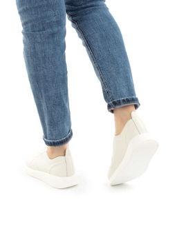 05-PDL195-6 LT. BEIGE Кроссовки женские (натуральная кожа)