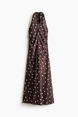 Draped halterneck dress