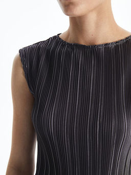 Bisiklet Yaka Dokulu Kad?n Bluz