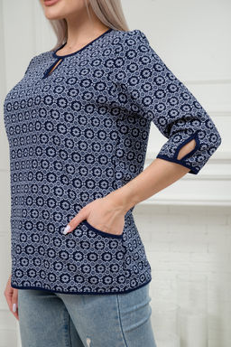 Кофта женская из милано Анфиса лепестки - Амадэль фото 7