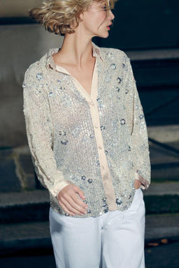 SEQUINNED SHIRT - Zara фото 2