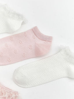 Dantel Detayl? K?z ?ocuk Patik ?orap 5li