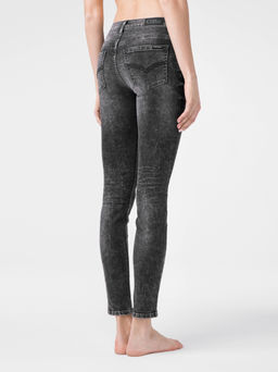 CONTE Моделирующие eco-friendly джинсы skinny со средней посадкой CON-173 washed black - Conte elegant фото 3
