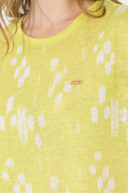 Женская неоново-желтая футболка с круглым вырезом Неожиданная скидка в корзине - U.s. polo assn фото 7