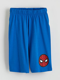 Spider-Man Bask?l? Erkek ?ocuk Pijama ?ort - Waikiki фото 2