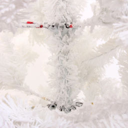 Ёлка "Звон вьюги" 180 см, ПВХ (786 веток), белый иней, Белый