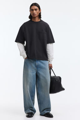 Camiseta de algod?n dise?o layering Oversized Fit - H&m фото 6
